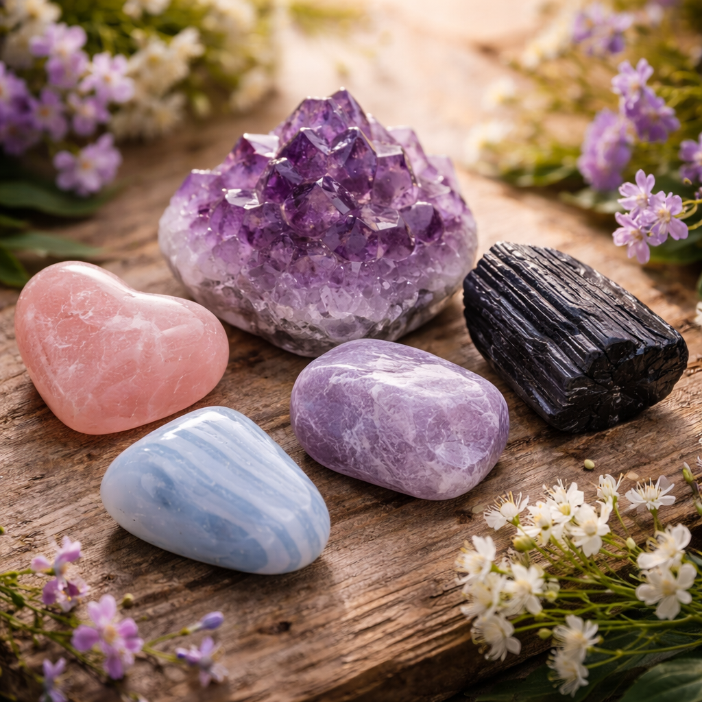 🌿 5 Crystals for Anxiety and Emotional Calm