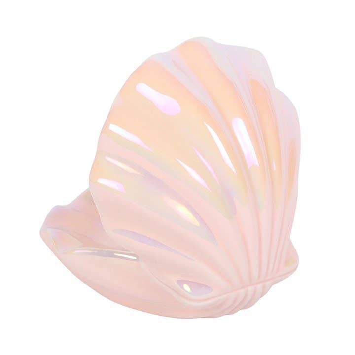 Iridescent Clam Shell Coastal Trinket Dish