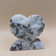 Load image into Gallery viewer, Tree Agate Heart Crystal
