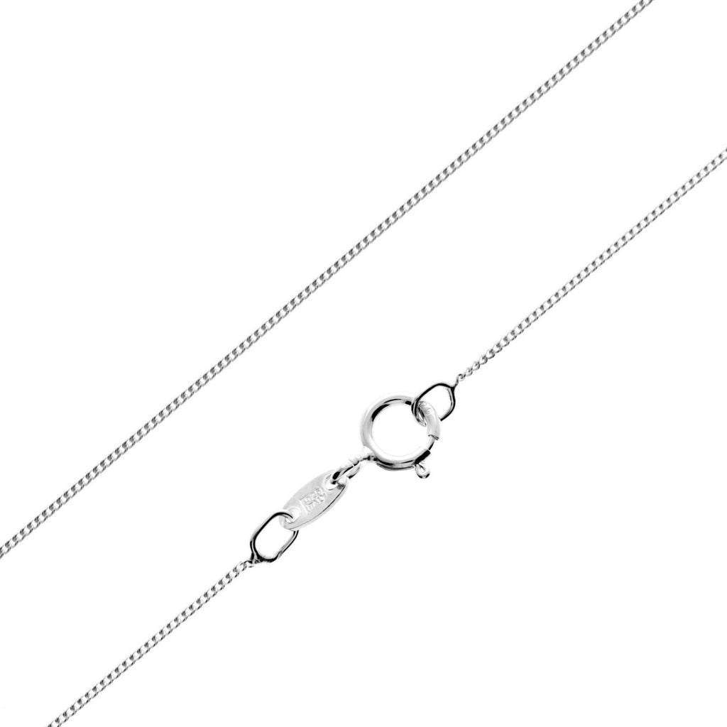Made in Italy - 925 Sterling Silver Delicate Curbs - GCH005: 14 inch - 35.5 cm