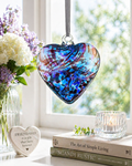 12cm Friendship Heart - Purple & Blue