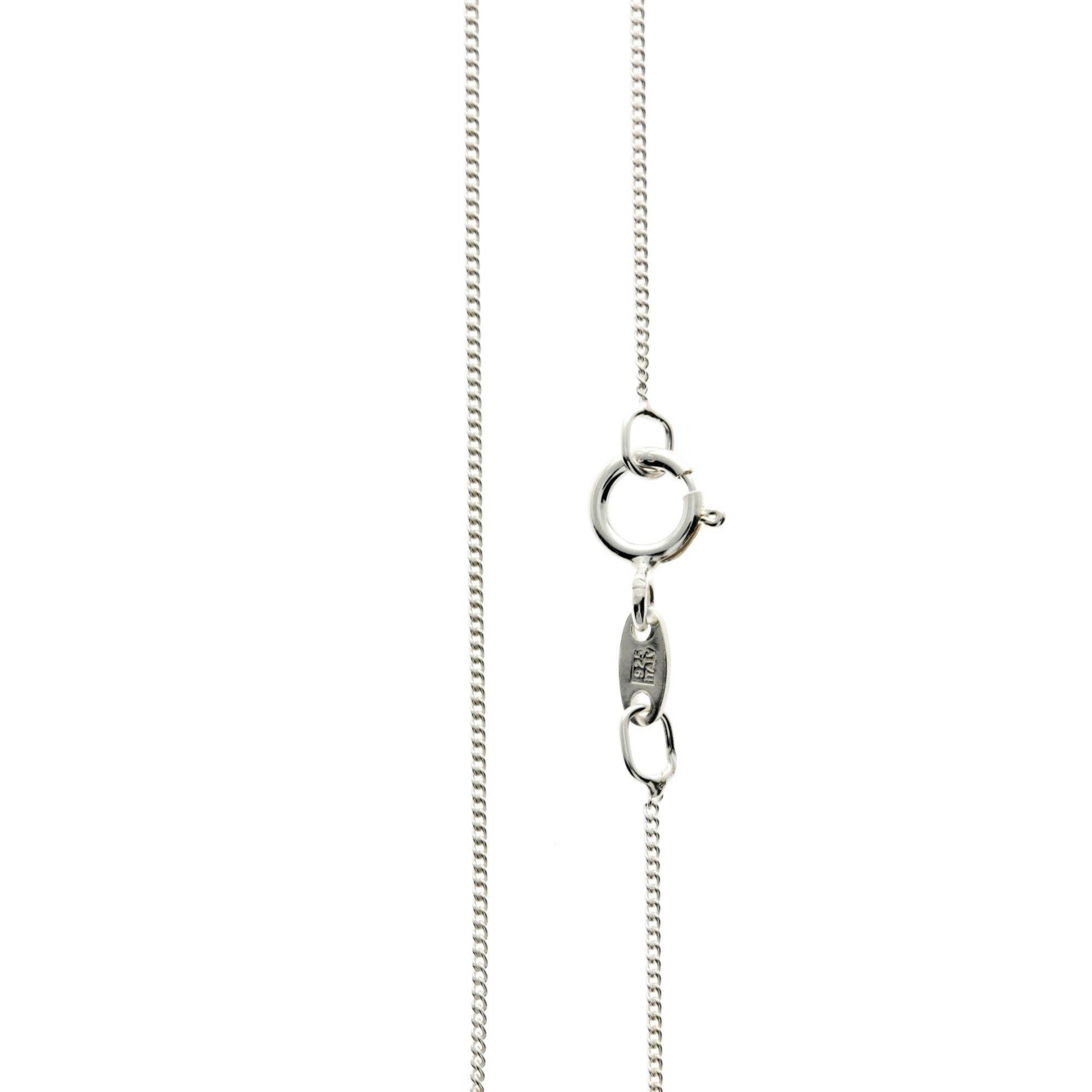 Made in Italy - 925 Sterling Silver Delicate Curbs - GCH005: 14 inch - 35.5 cm