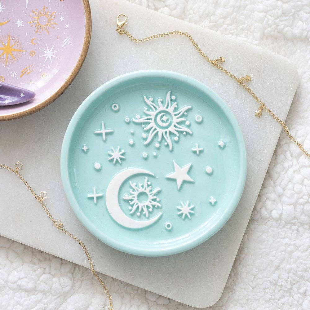 Blue Moon and Sun Trinket Dish