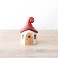 Polyresin Mushroom House Ornament, 13cm