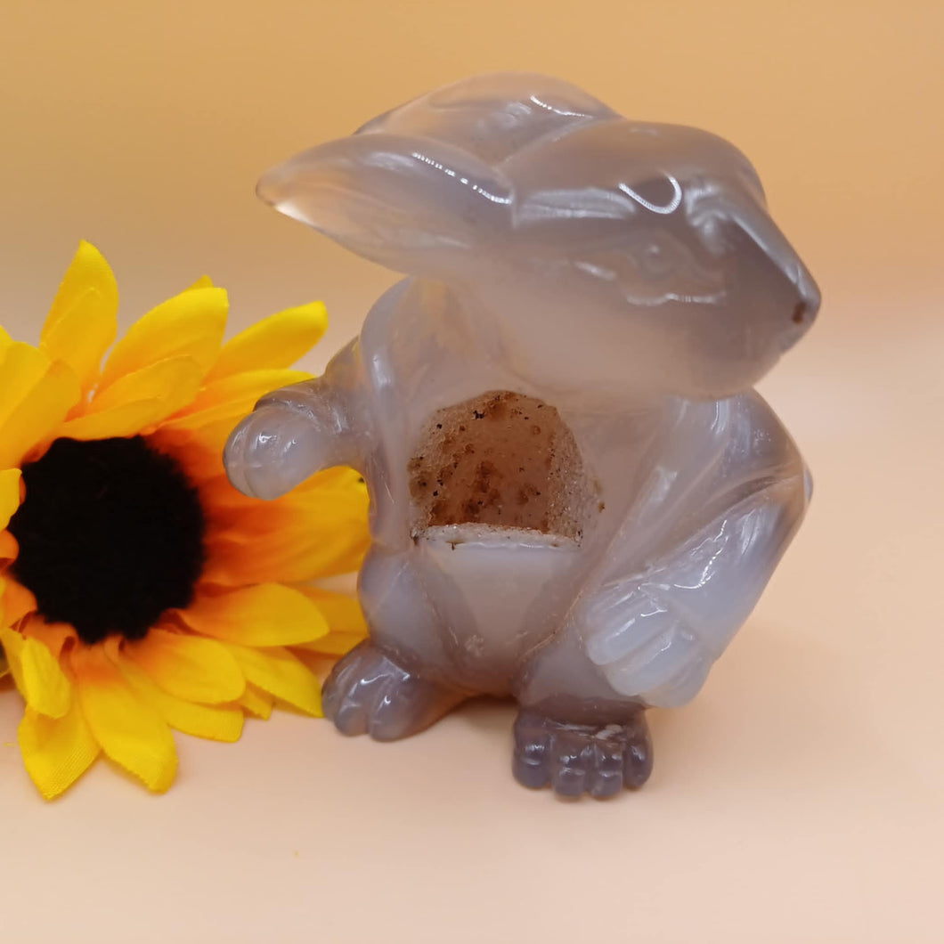 Natural Agate Bunny Rabit