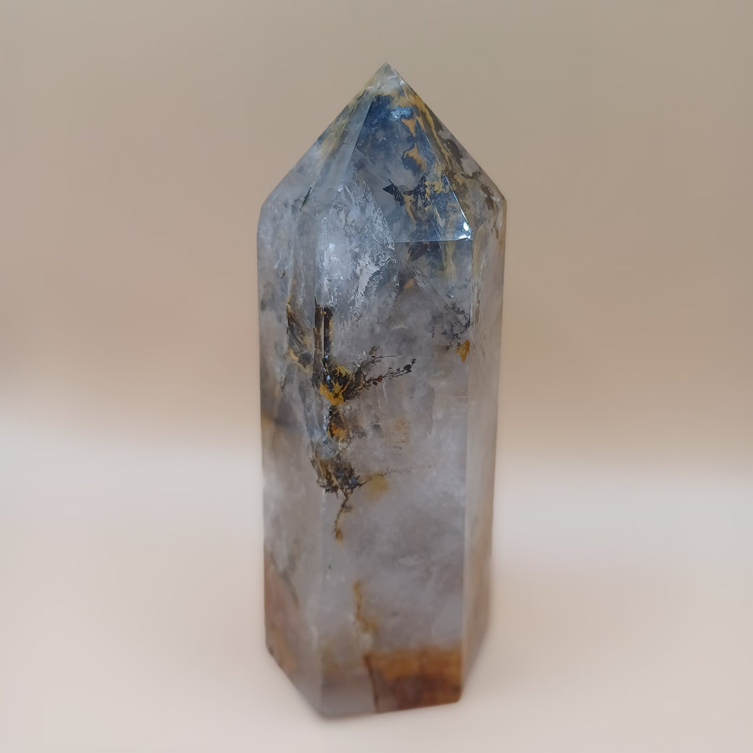 Golden Healer with Tree Agate