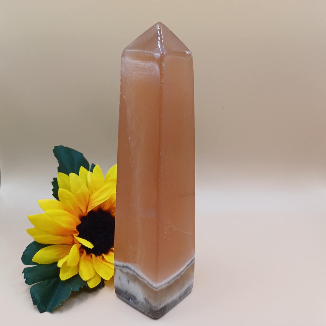Honey Calcite Tower