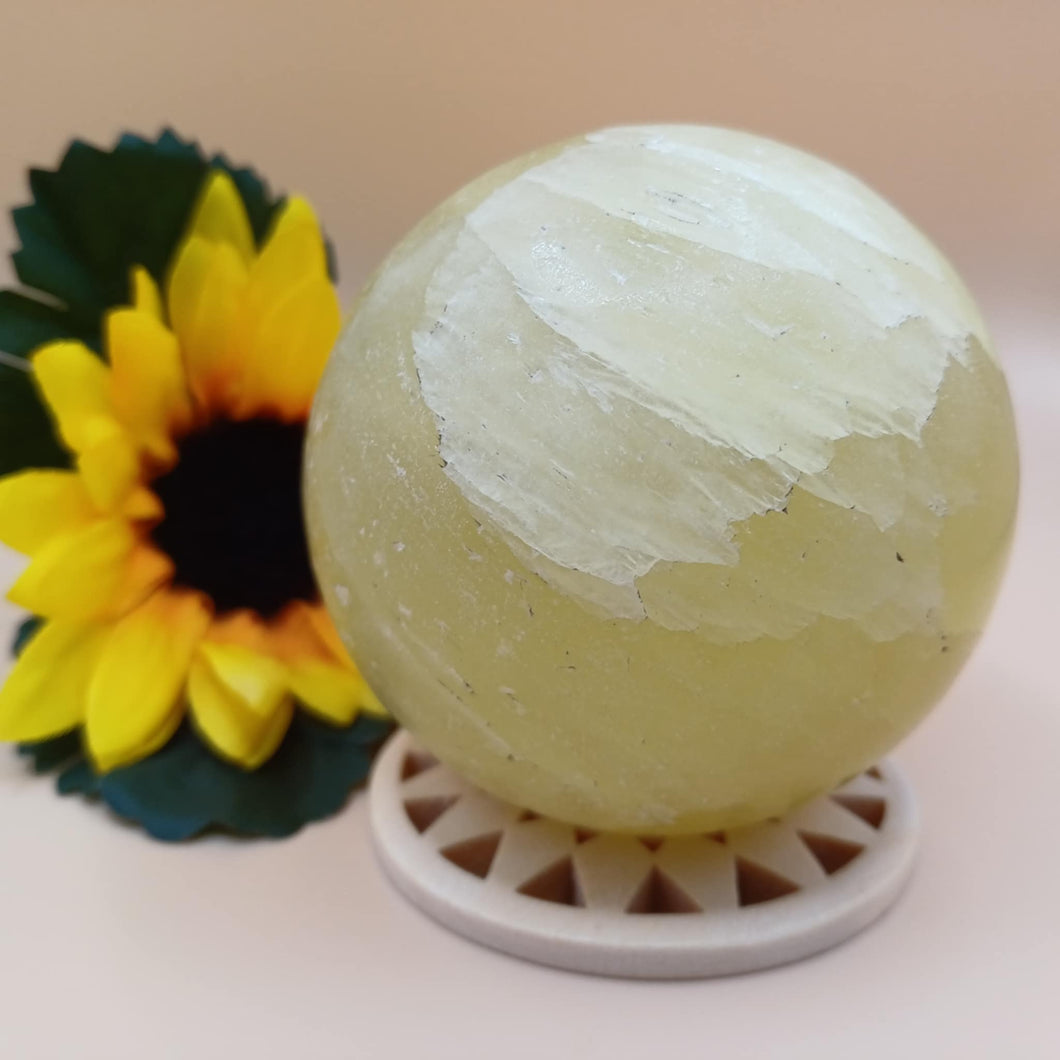 Lemon Calcite Sphere
