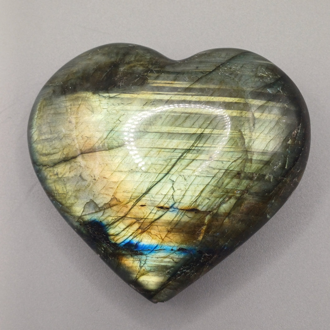 Labradorite Heart