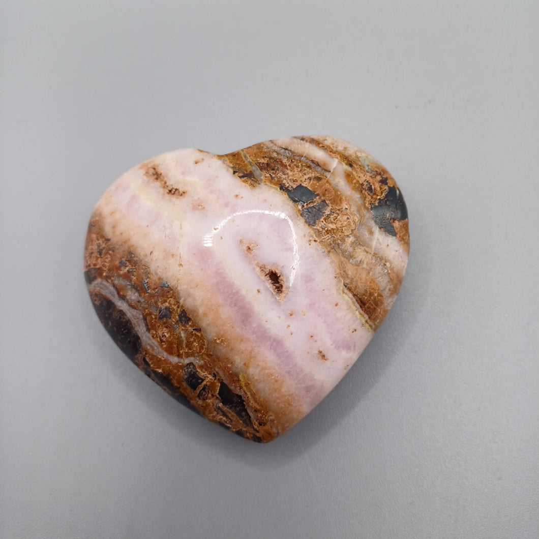 Pink Aragonite Heart
