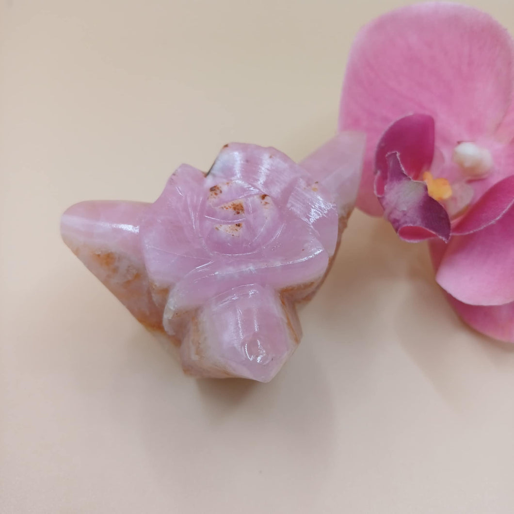 Pink Aragonite Rose