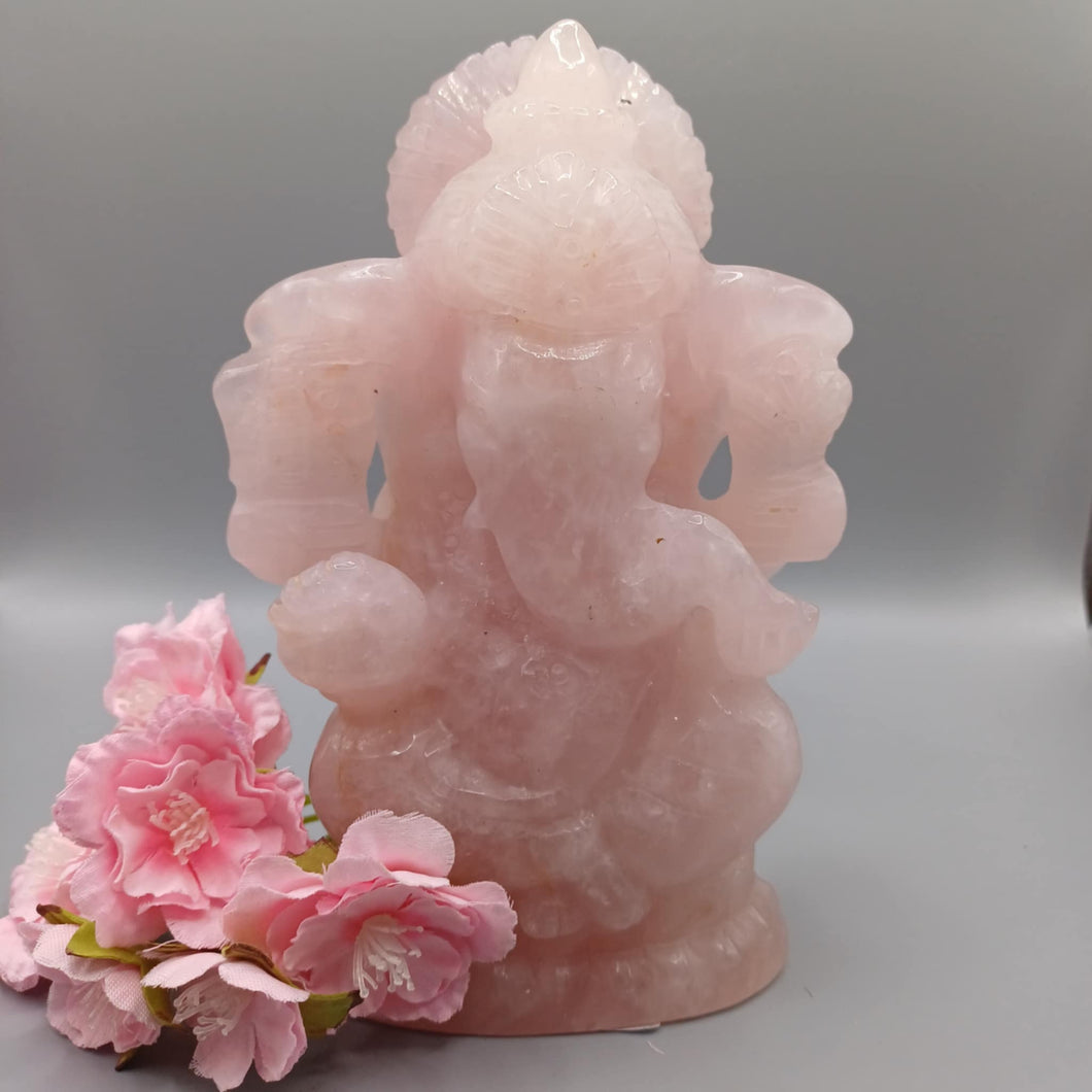 A Rose Quartz Ganesh