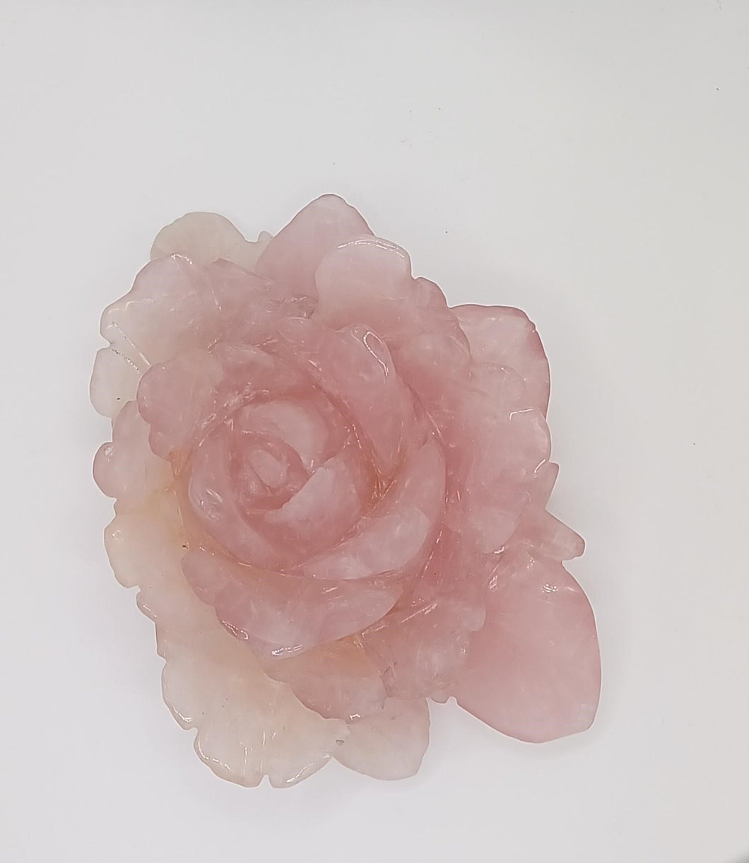 Rose Quartz Peony Flower