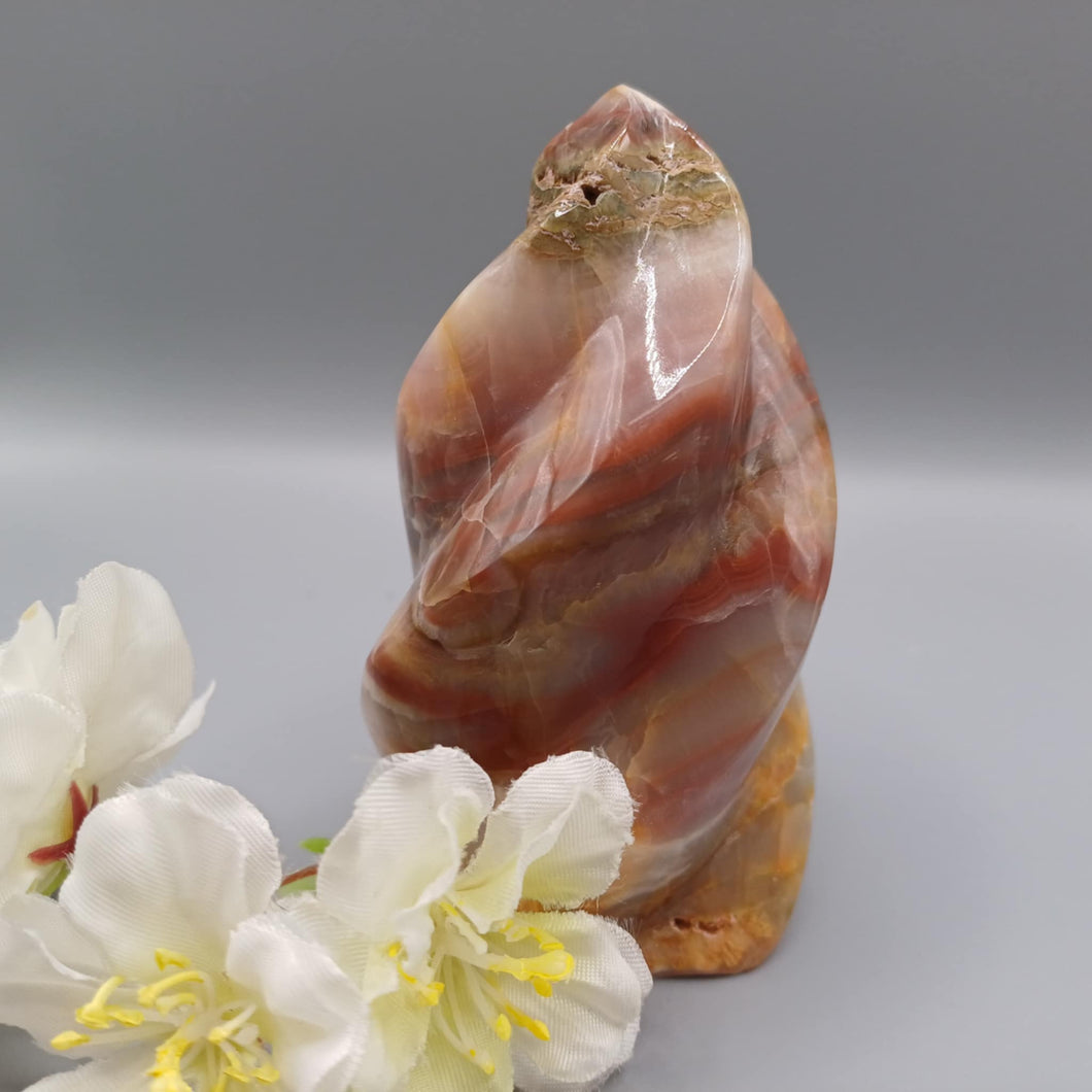 Strawberry Calcite Flame
