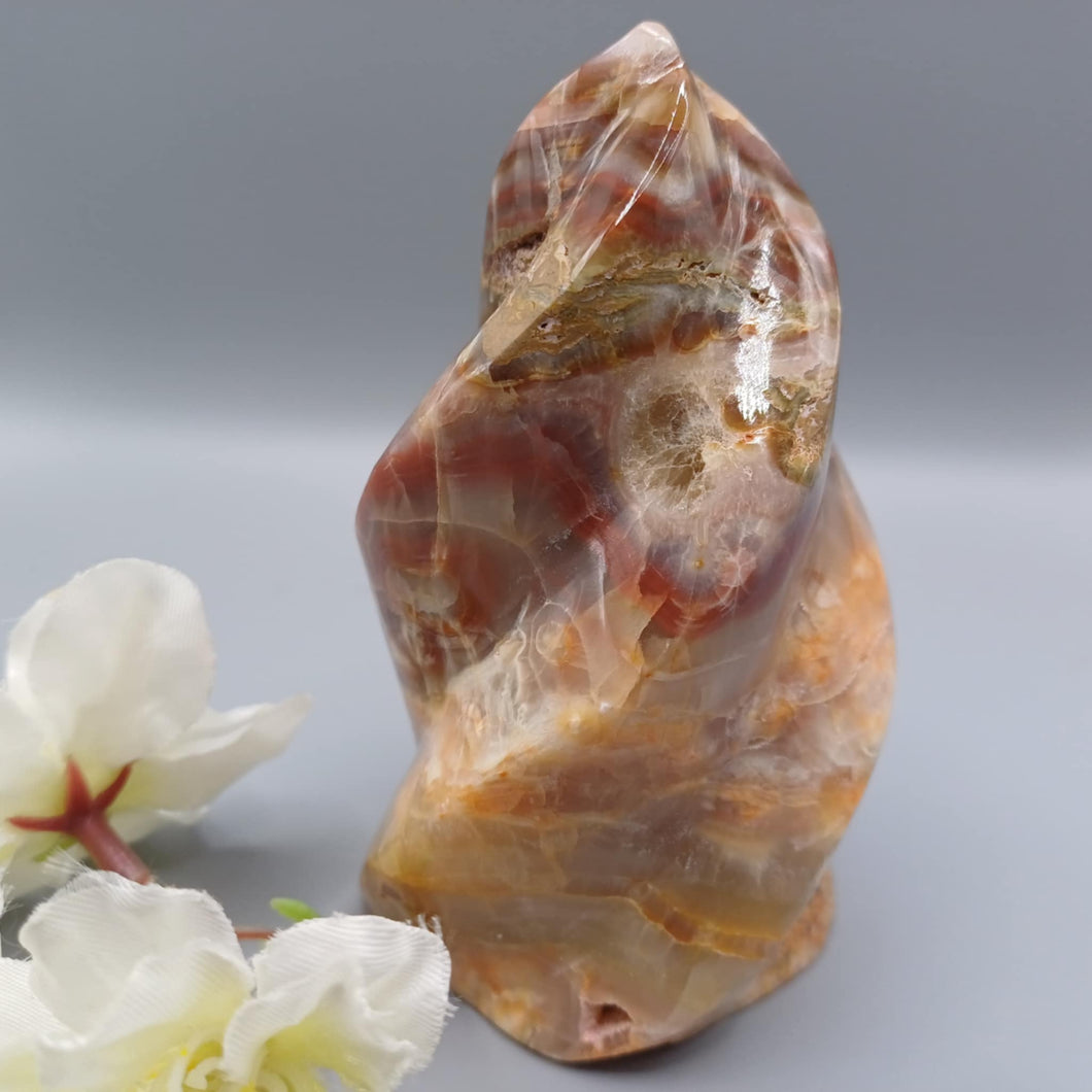 Strawberry Calcite Flame
