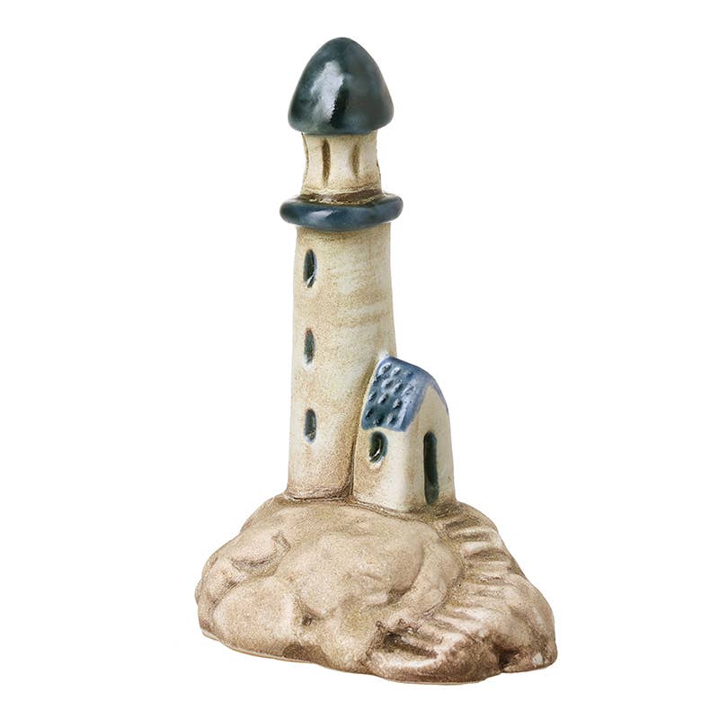 CERAMIC LIGHTHOUSE ORNAMENT