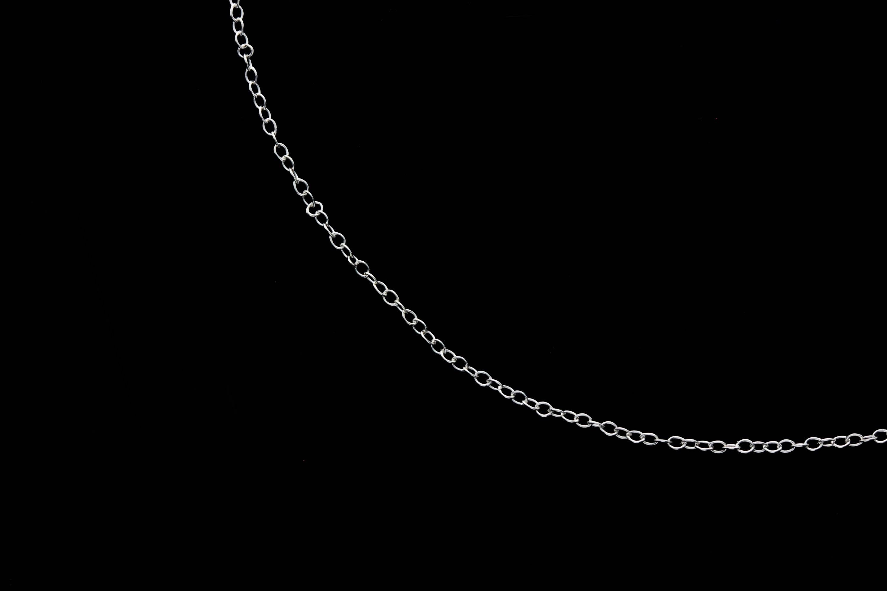Made in Italy - 925 Sterling Silver Delicate Cable Trace Chain - GCH008: 16 inch - 41 cm