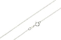 Made in Italy - 925 Sterling Silver Delicate Cable Trace Chain - GCH008: 16 inch - 41 cm