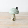 Green flower roof house ornament, 10cm