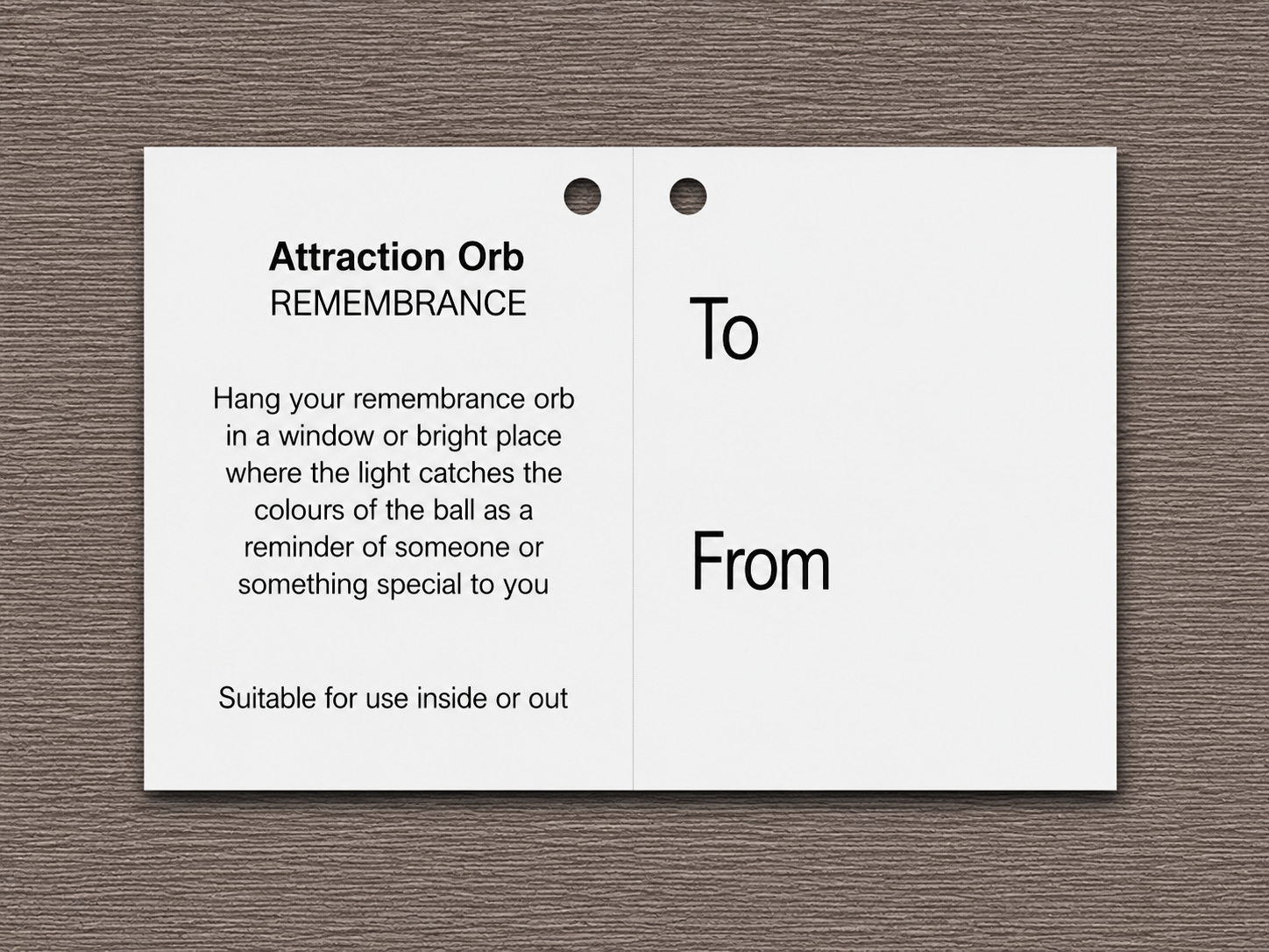 10cm Attraction Orb - Remembrance