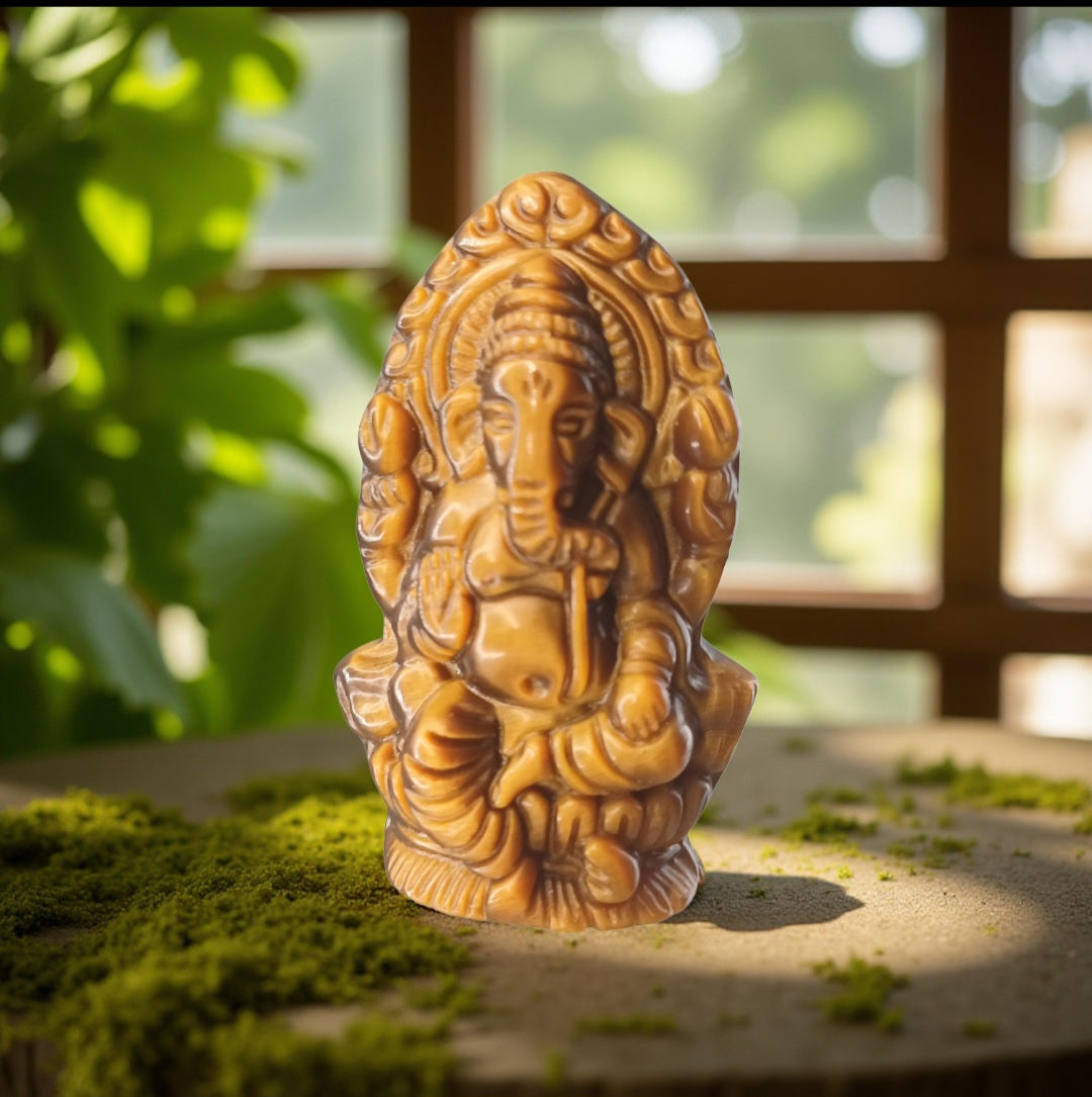 Tigers Eye Ganesh