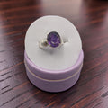 Amethyst on Silver Ring