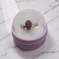 Rainbow Fluorite Ring on Silver