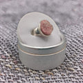 Rhodochrosite Silver Ring