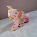 Hand Painted Rose Quartz Elephant
