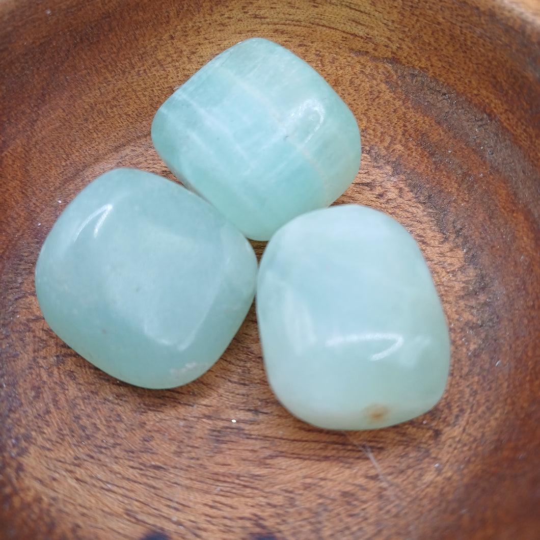 Pistachio Calcite Tumbles