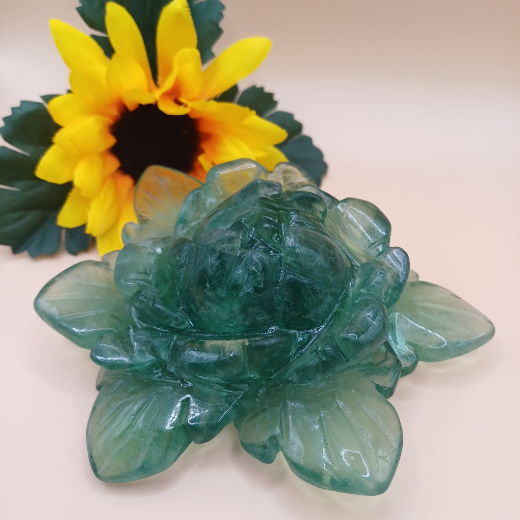 Green Fluorite Peony