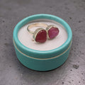 Adjustable Ruby Silver Ring