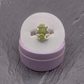 Peridot on Silver Ring